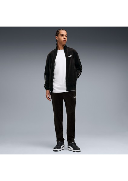 Essentials Elevated Velour Erkek Siyah Pantolon.01