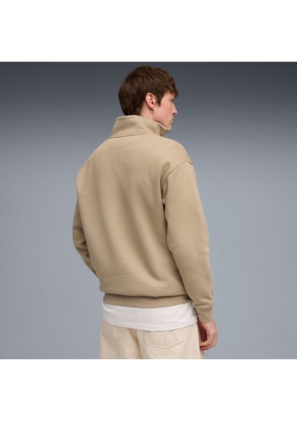 Class Half Zip Erkek Kahverengi Sweatshirt.55 modelleri