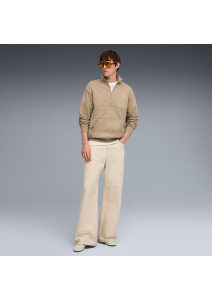 Class Half Zip Erkek Kahverengi Sweatshirt.55 fırsatları