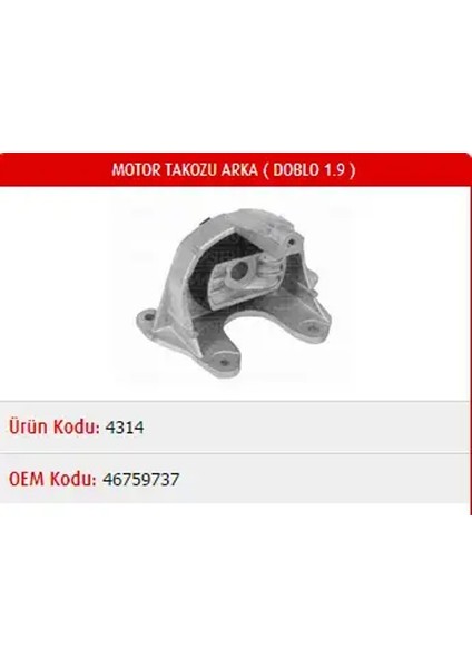 M4314 Motor Takozu (Arka) 46759737