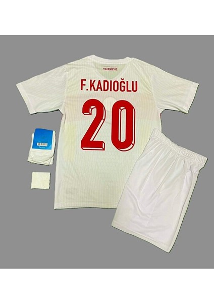 Ferdi Kadıoğlu Türkiye Milli Takımı Euro 2024 Iç Saha Taraftar Çocuk Forması 4'lü Set
