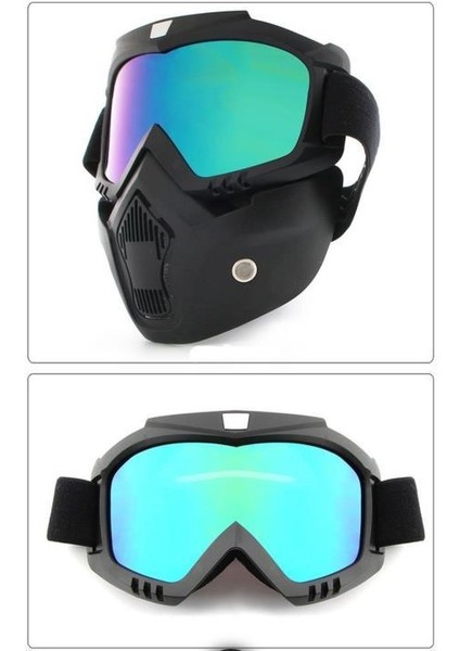 Jet Kask Maskesi Mavi