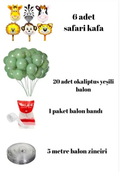 Lüx Safari Doğum Günü Konsepti - Yaş Günü Doğum Günü Kutlama Partisi Seti fiyatları