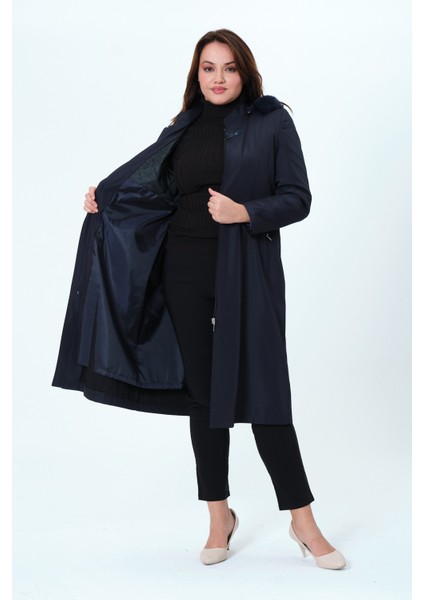 Canay Kadın Büyük Beden Branda Kumaş Astarlı Ara Boy Bonded Mont fiyatları