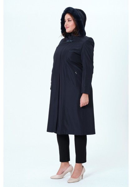 Canay Kadın Büyük Beden Branda Kumaş Astarlı Ara Boy Bonded Mont fırsatları