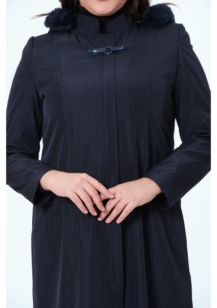 Canay Kadın Büyük Beden Branda Kumaş Astarlı Ara Boy Bonded Mont indirimleri