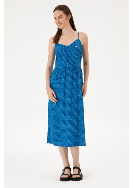 Kadın Lacivert Elbise (Dokuma) 50306641-VR033