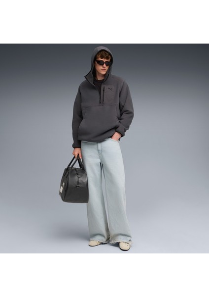 Tech Half Zip Erkek Gri Sweatshirt.44 modelleri