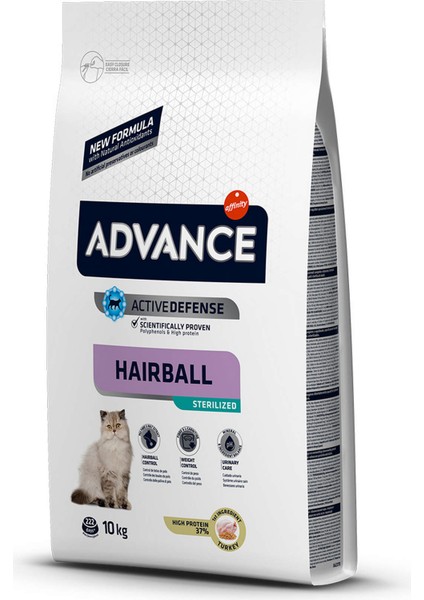 Techmrt Advance Cat Sterılızed Haırball 10 kg