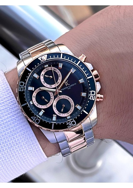 Italyan Tasarım Bileklik Hediyeli Çelik Kasa ve Kordon 3 Atm Erkek Kol Saati E0102.RG modelleri