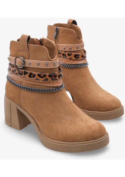 Mojca Kadın Zincir Detaylı Topuklu Bot fiyatları