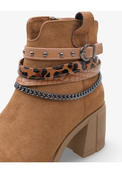Mojca Kadın Zincir Detaylı Topuklu Bot modelleri