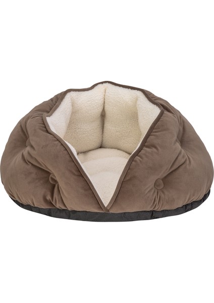 Techmrt Pet Comfort Paris Perla Kedi ve Köpek Yatağı Kahverengi 60CM