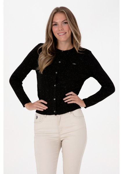 Kadın Siyah Hırka (Triko) 50310009-VR046