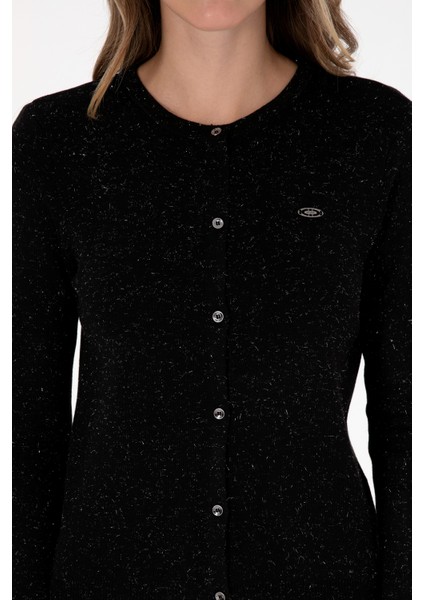 Kadın Siyah Hırka (Triko) 50310009-VR046