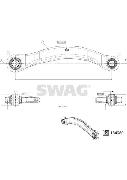 33109715 Arka Ust Denge Kolu Sol 4N0505397A