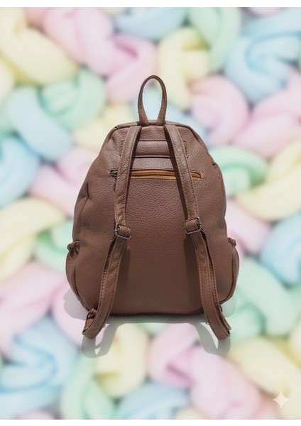 Kapaklı Sırt Çantası-Yıkama Suni Deri fırsatları