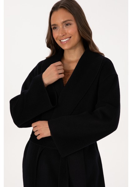 Kadın Siyah Kaban 50309465-VR046 fiyatları