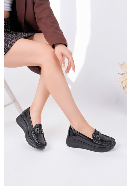 Kadın Siyah Anatomik Taban Rahat Ayakkabı fiyatları