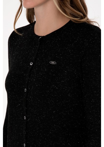 Kadın Siyah Hırka (Triko) 50310009-VR046