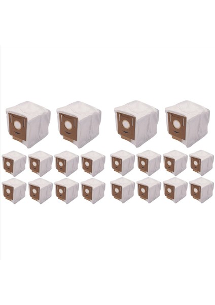 20 Paket Vakum Süpürge Torbaları Ecovacs Deebot N8+ N8 Pro+ T8 T8+ T8 Aıvı T8 Aıvı+ T8 Max T9+ Yedek Toz Torbaları (Yurt Dışından)