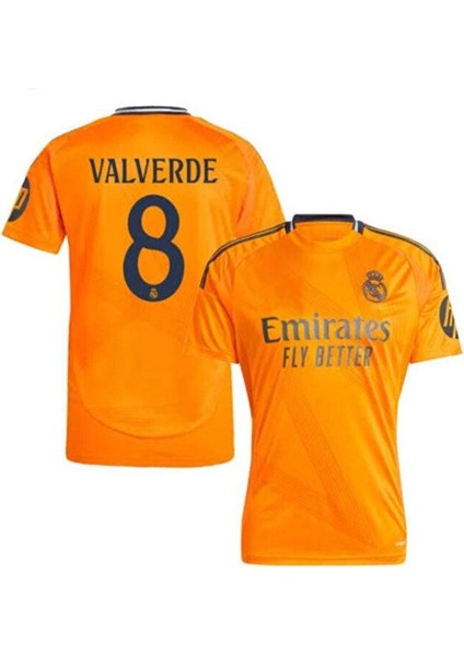 Real Madrid 2024/25 Sezonu Federico Valverde Deplasman Forması (Orange) modelleri