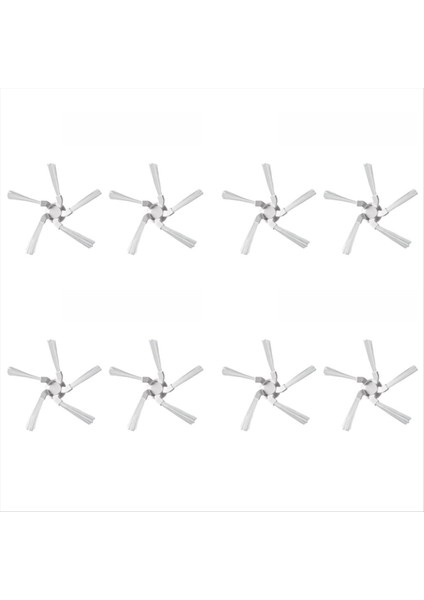8pcs Xiaomi Için Yan Fırça Dreame W10 STYTJ06ZHM Vakum Süpürge 5 Köşeli Çapak Fırçası Temiz Parçaları Değiştir (Yurt Dışından)
