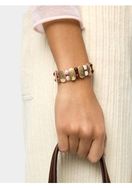 Taş Efektli Boncuklu Elastik Bileklik fiyatları