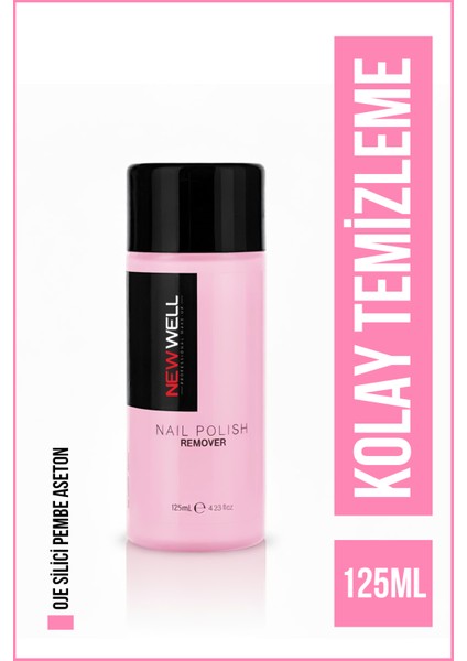 Oje Silici Pembe Aseton,besleyici Red Orange 125 ml