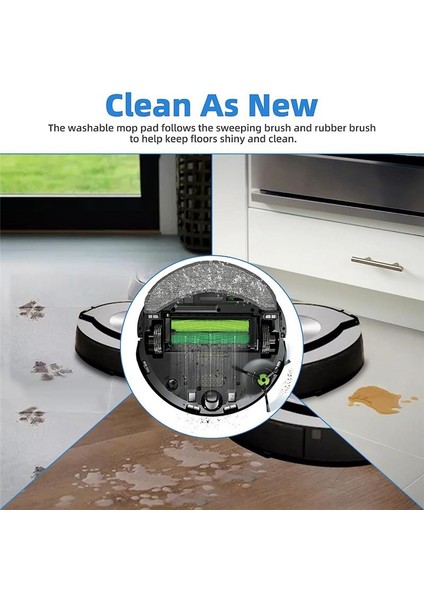12PCS Kauçuk Fırçalar Filtreler Yan Fırça Paspas Bezi Için Irobot Roomba Combo J7+ Robot Vakum Süpürge Yedek Parçaları (Yurt Dışından) fırsatları