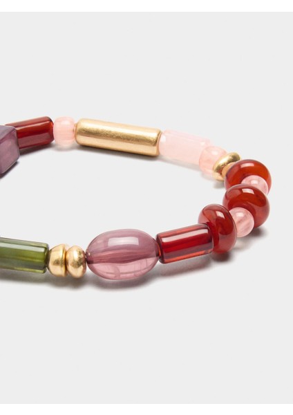 Taş Efektli Çok Renkli Elastik Bileklik modelleri