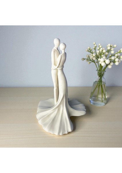 “birlik” Heykel – Minimalist Aşk Figürü | Kabuk Factory Tasarımı