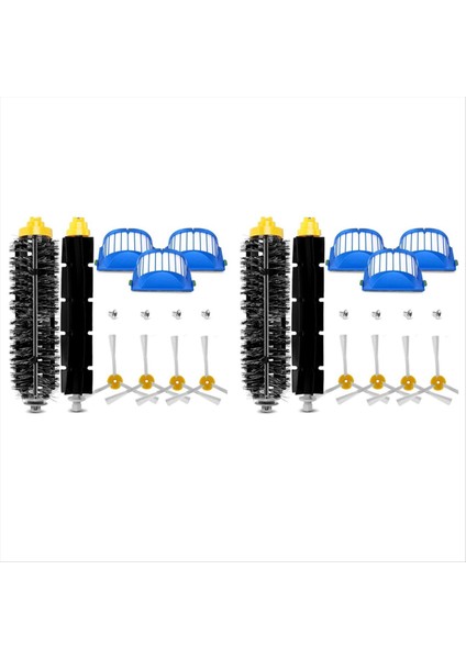 2x Yedek Silindir Fırça Yan Fırçası Hepa Filtresi Irobot Roomba Için Copatable 630 650 760 Vakum Temizleyici Aksesuarları (Yurt Dışından)