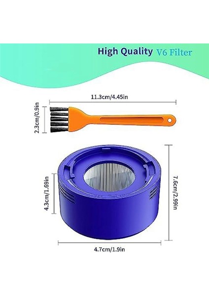3 Ön ve Filtre Vakum Filtre Değiştirme Kiti Dyson V7 Için V8 Bölüm 96561-01 &amp 967478-01 (Yurt Dışından) indirimleri