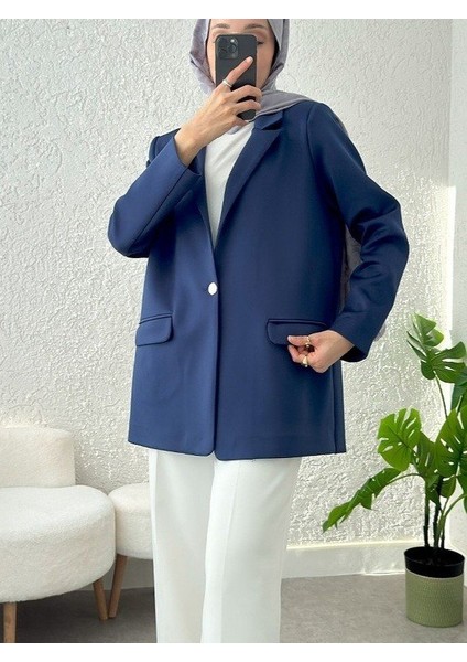 Alpaco Cepli Tek Düğmeli Likralı Ceket -Laci -Collectıon