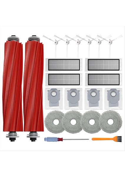 Roborock Q Için Robo Robtik Vakum Süpürge Ana Yan Fırça Hepa Filtreleri Paspas Pedleri Toz Torbaları Yedek Parçalar (Yurt Dışından)