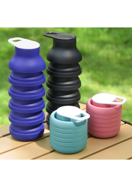 Büyük Kapasiteli 600 ml Su Şişesi Katlanabilir Silikon Pipetli Su Şişesi Darbeye Dayanıklı, Yüksek Sıcaklıkta Kullanılabilen Açık Hava Kamp Sporları Bardağı (Yurt Dışından) fiyatları