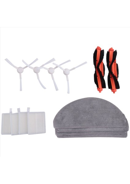 Xiaomi Robot Vakum E10 E12 E10 E10 Yedek Yedek Parça Aksesuarları Yan Fırça Hepa Filtre Mop Kumaş (Yurt Dışından)