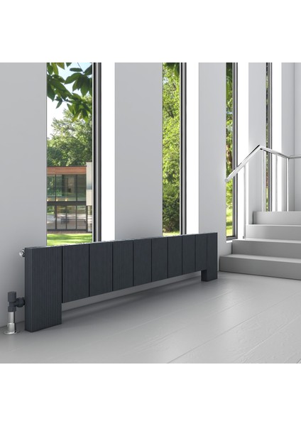 Elvıno Floor 0300*0870*07/KUMLU Koyu Gri/std.bağl.(Iki Yan Alt-Üst Çapraz)/alm.radyatör