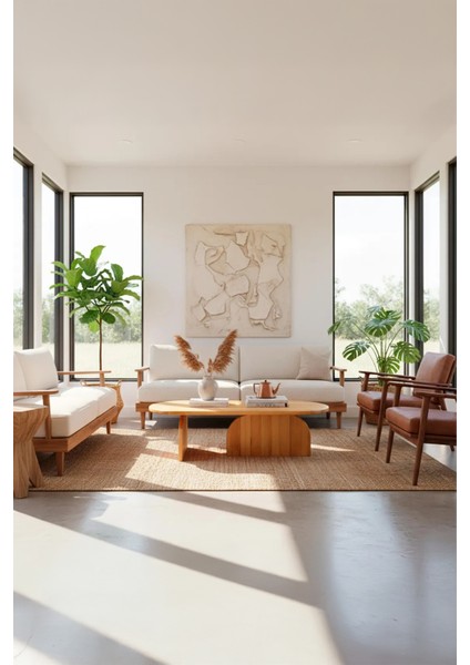 Şık Modern Tasarım Masif Doğal Ahşap Orta Sehpa Kayın Ağacı Iskandinav Tarz modelleri