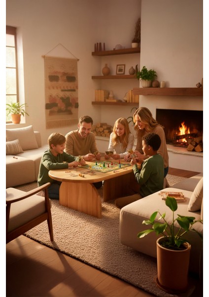 Şık Modern Tasarım Masif Doğal Ahşap Orta Sehpa Kayın Ağacı Iskandinav Tarz