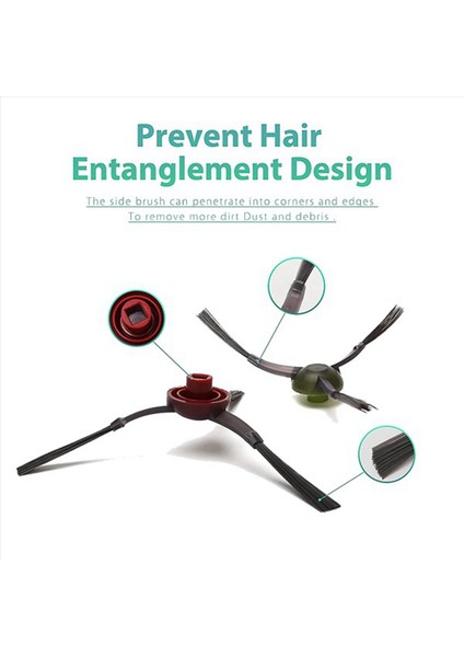 4x Ecovacs Deebot Ozmo T8 T8 Aıvı T9 Aıvı N8 Pro Robot Vakum Süpürge Parçaları Yan Fırça Aksesuarları (Yurt Dışından) indirimleri