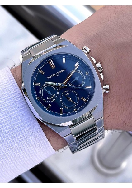 Italyan Tasarım Bileklik Hediyeli Çelik Kasa ve Kordon 3 Atm Erkek Kol Saati PC.1001.MS1 modelleri