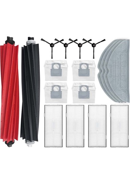 Roborock S8 / S8 Plus / S8 Pro Ultra / G20 Robot Vakumları Ana Yan Fırça Hepa Filtre Mop Kumaşları Toz Çanta Yedek Parça (Yurt Dışından)