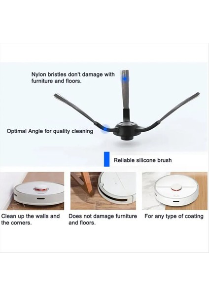 Xiaomi Mi Robot Vakum-Mop Pro STYTJ02YM 2s 3c Viomi V2 V3 Se Conga 3490 3690 Ana Yan Fırça Hepa Filtresi (Yurt Dışından) modelleri