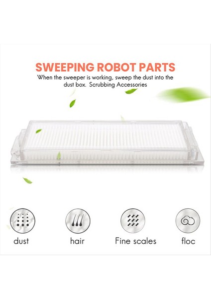 Xiaomi Mi Robot Vakum-Mop Pro STYTJ02YM 2s 3c Viomi V2 V3 Se Conga 3490 3690 Ana Yan Fırça Hepa Filtresi (Yurt Dışından) fırsatları
