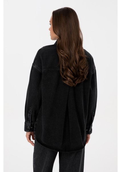 Kadın Siyah Gömlek Jean 50309856-DN0027 indirimleri