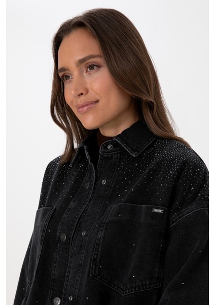 Kadın Siyah Gömlek Jean 50309856-DN0027 fiyatları
