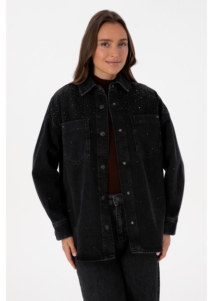 Kadın Siyah Gömlek Jean 50309856-DN0027 modelleri