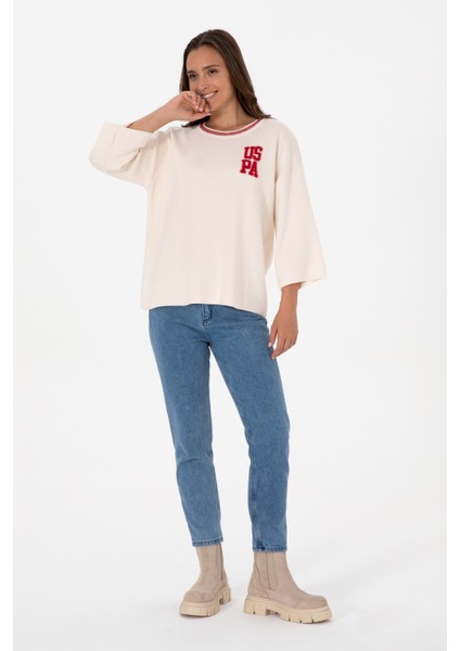 Kadın Krem Melanj Kazak /triko 50310214-VR159 fırsatları